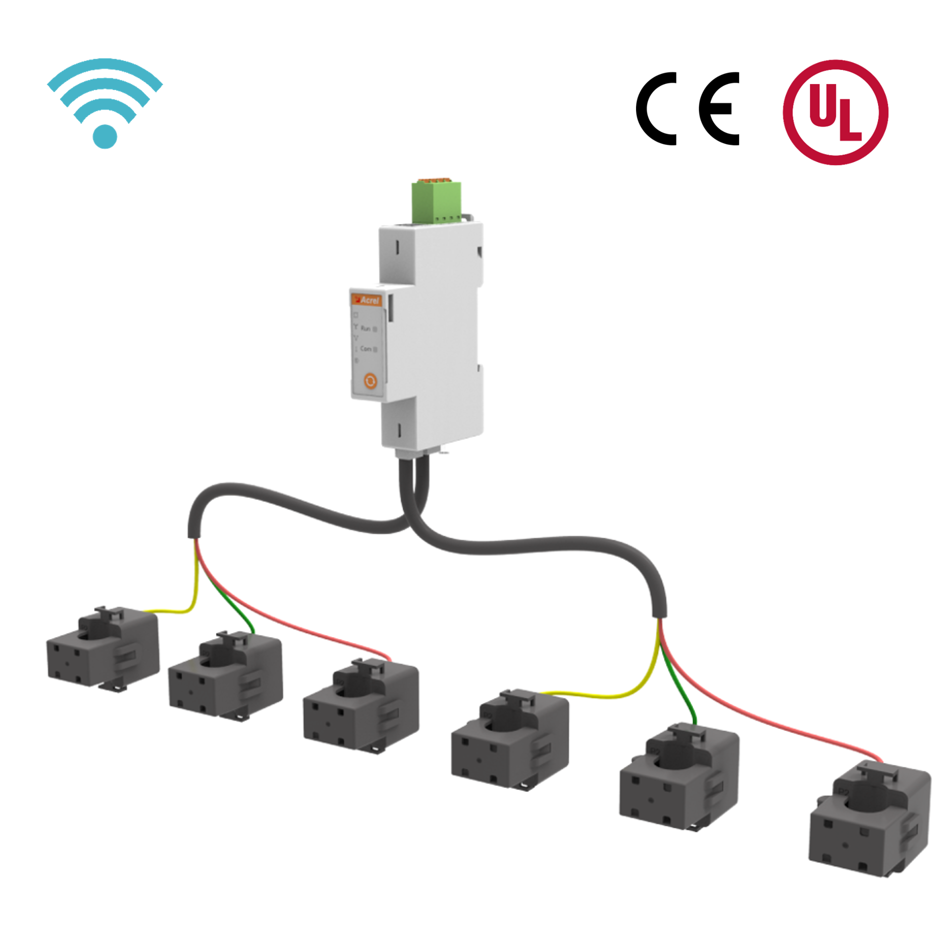 Compteur d'énergie de communication WiFi à double circuit AC pour balcon solaire photovoltaïque