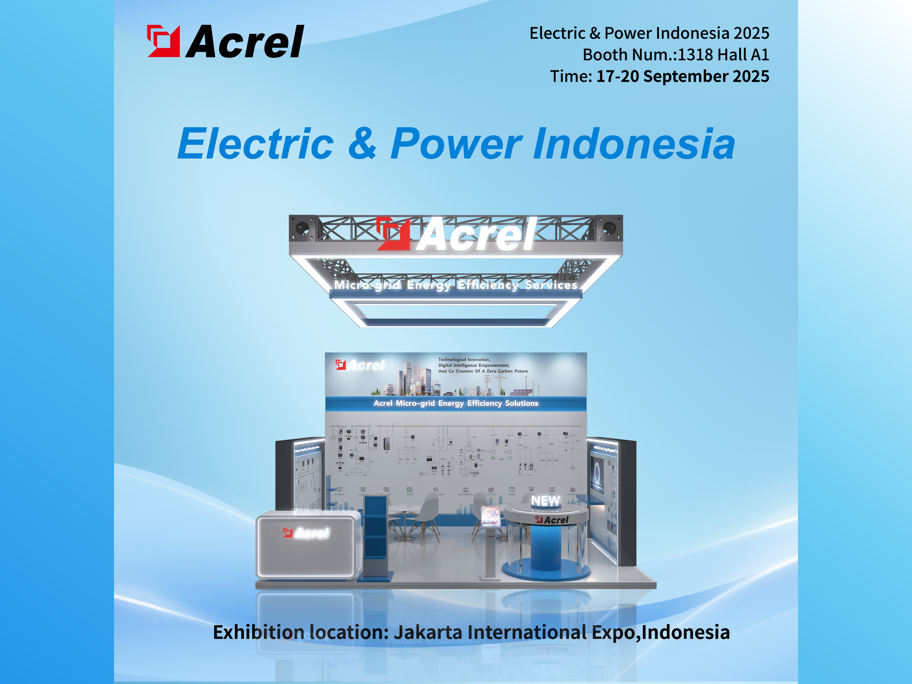 Acrel présente des solutions avancées de gestion de l'énergie au salon Electric & Power Indonesia 2025